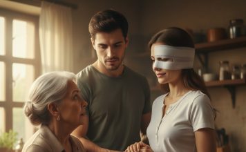 “Ne pitajte ništa, samo je prihvatite,” rekao je sin. Tajna koju je njegova žena krila ispod zavoja bila je dokaz njene ljubavi.