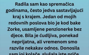 „Godinama sam čistila stan jednoj starijoj ženi – a onda mi je advokat pozvonio na vrata “