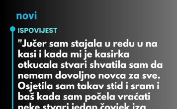 “Jučer sam stajala u redu u na kasi…”