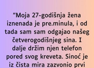 “Moja 27-godišnja žena iznenada je pre.minula…”
