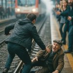 Čovjek je skočio na tračnice kako bi spasio palog putnika – i cijela stanica je zadržala dah!