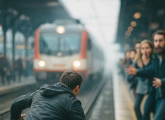 Čovjek je skočio na tračnice kako bi spasio palog putnika – i cijela stanica je zadržala dah!