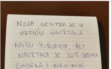 Moja sestra je nacrtala našu porodicu u vrtiću, ali je nacrtala i osobu koju nije poznavala: Kada je tetka pitala ko je on, sestra je rekla…