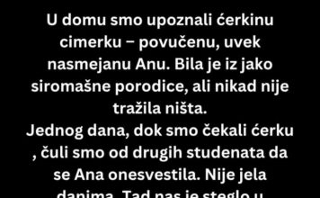 „Pomogli smo joj kada niko nije – a onda je uradila nešto što nas je ostavilo bez riječi.“