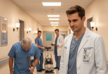 Pored kreveta njegovog oca