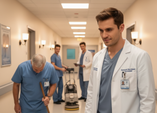 Pored kreveta njegovog oca