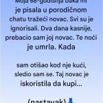 Bakina poslednja lekcija: Poruka koju smo svi ignorisali