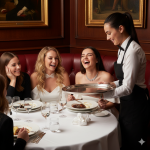 Tri bogate žene poniziše „siromašnu“ konobaricu: Restoran utihnu… sve dok moj partner nije ustao i promenio sve.