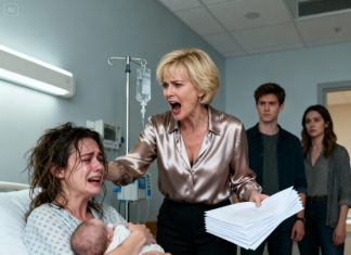 Upravo je rodila – njezini svekar i svekrva predali su joj papire za razvod… Ne znajući da je tajna milijarderka…