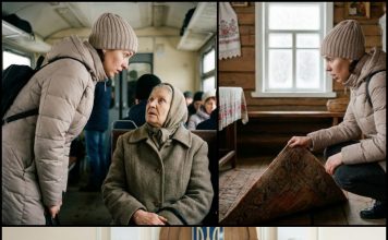 „Pogledaj ispod tepiha prije suda!“ — šapnula je starica Ale u električki voz. A čim je muž pokrenuo postupak za razvod, sala je zanemela… 😲😲😲