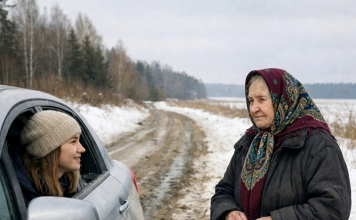 Povezla je staricu na praznoj cesti u zabačenom dijelu— a mjesec dana kasnije su joj POČELI KUCATI na vrata. Nije ovo OČEKIVALA da vidi… 😲😲😲