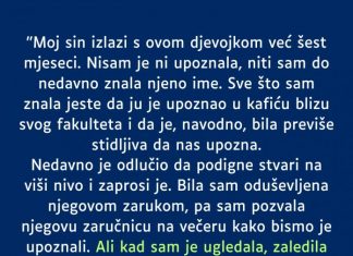 “Sin izlazi 6 mjeseci sa ovom djevojkom a nikada nas nije upoznao. SADA su objavili zaruke…”