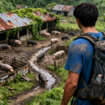 🚨 Iznajmio je planinu da uzgoji 30 svinja… a zatim je napustio sve na 5 godina. Kada se vratio, prizor ga je ostavio paraliziranog.