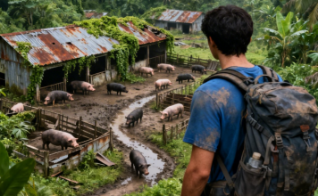 🚨 Iznajmio je planinu da uzgoji 30 svinja… a zatim je napustio sve na 5 godina. Kada se vratio, prizor ga je ostavio paraliziranog.