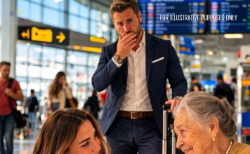 Kad je propustila let da bi pomogla nepoznatoj starici, nije znala da je njen sin milioner sve posmatrao. Mesece kasnije, iznenađenje je promenilo tok njenog života zauvek