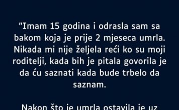 “Imam 15 godina i odrasla sam sa bakom koja je prije 2 mjeseca umrla…”