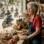 Pekar iz malog grada jednom je nahranio promrzlog beskućničkog tinejdžera, ne postavivši nijedno pitanje—ne sluteći da će se 21 godinu kasnije gotovo 100 bajkera vratiti kako bi pokazali kako je to jedno jutro promijenilo živote stotina ljudi🤔