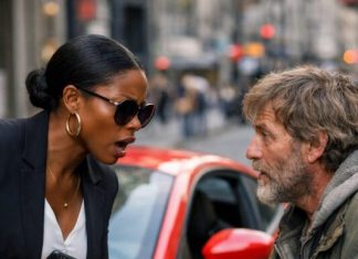 Crna poslovna žena ukorila je beskućnika koji je dodirnuo njezin automobil… sve dok nije primijetila njegovu narukvicu