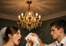 Na dan vjenčanja moj mi je muž bacio prljavu kuhinjsku krpu u lice, s osmijehom punim prezira: „Dobrodošla u obitelj. Sada na posao.“