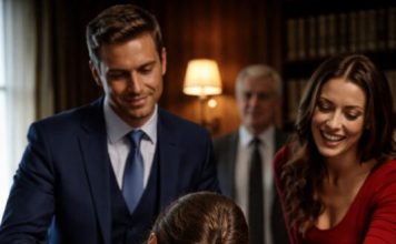 Potpisala je papire za razvod bez ijedne riječi — nitko nije znao da je njezin milijarder otac mirno sjedio u stražnjem dijelu prostorije… 😱😨