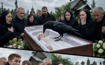 Kada se tokom sahrane gavran spustio na mali kovčeg, ljudi su zanijemili. A trenutak kasnije dogodilo se nešto što niko nikada nije uspio zaboraviti……😲😲😲