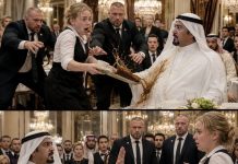 Ukrajinska konobarica slučajno je prolila vrelu kafu po snježno bijeloj odjeći moćnog šeika. Obezbjeđenje je odmah krenulo prema djevojci, ali ih je Arab zaustavio samo jednim pokretom ruke. Njegove naredne TRI riječi natjerale su cijelu salu da ZANIJEMI…….😲😲😲