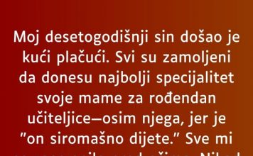 Moj desetogodišnji sin došao je kući plačući…” Moj desetogodišnji sin došao je kući plačući…” - featured image