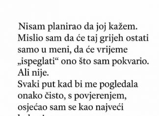Priznao sam ženi prevaru, a njen odgovor me promenio zauvek
