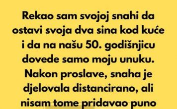 Pedeset godina braka je proslavljeno, ali moja porodica je sada nepovratno slomljena.