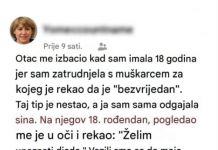 Otac ju je izbacio iz kuće kada je ostala trudna, a 18 godina kasnije unuk mu je pokucao na vrata