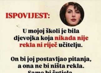 NIKAD NIJE REKLA NI RIJEČ U ŠKOLI: A onda je na tabli napisala jednu rečenicu