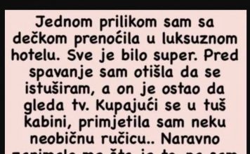 Jednom prilikom sam sa dečkom prenoćila u luksuznom hotelu…
