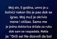 “Moj sin, 5 godina, umro je u bolnici nakon što je…”