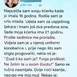 Sa 16 godina odrekla se kćerke i pokušala zakopati prošlost, a 21 godinu kasnije stigao je kontakt koji je sve vratio