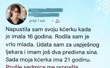 Sa 16 godina odrekla se kćerke i pokušala zakopati prošlost, a 21 godinu kasnije stigao je kontakt koji je sve vratio