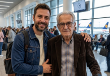 Na aerodromu sam pomogao starijem čoveku — a nekoliko trenutaka kasnije uzeo je moj telefon i pozvao policiju… Kada sam saznao razlog, ostao sam bez reči