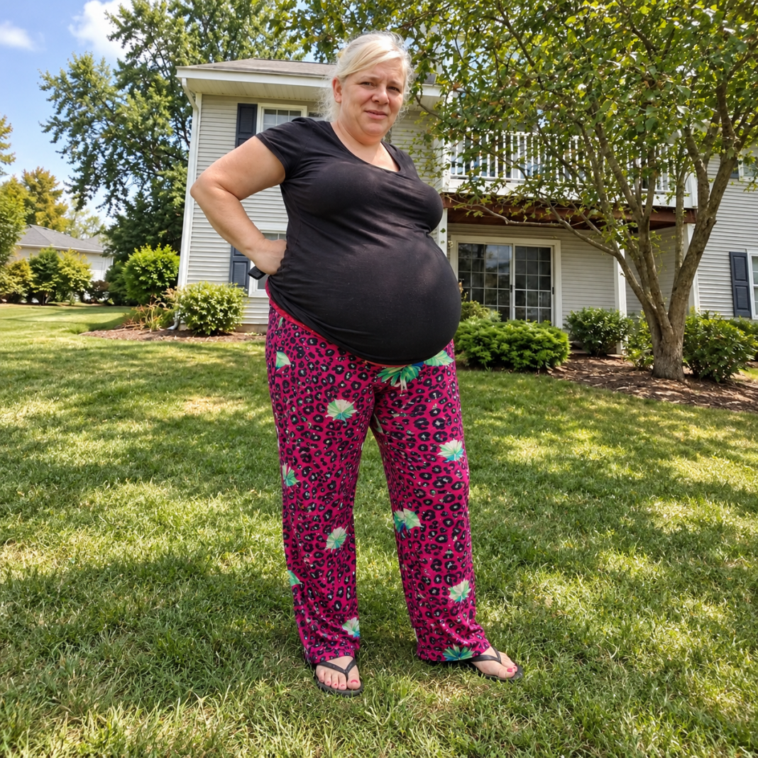 Suburban Summer Lawn Portrait