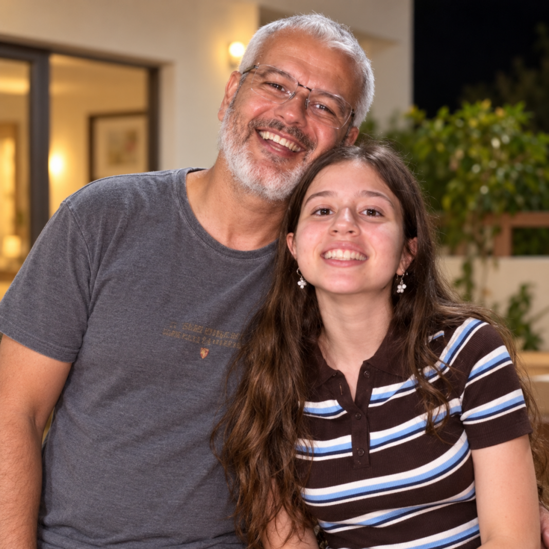 Warm Family Portrait at Home