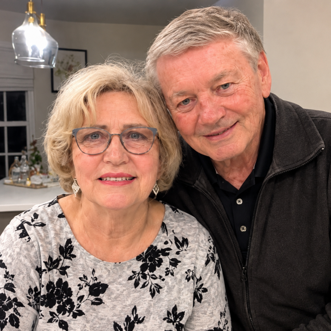 Warm Kitchen Portrait of a Senior Couple